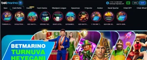Betmarino orjinal para çekme ekranı